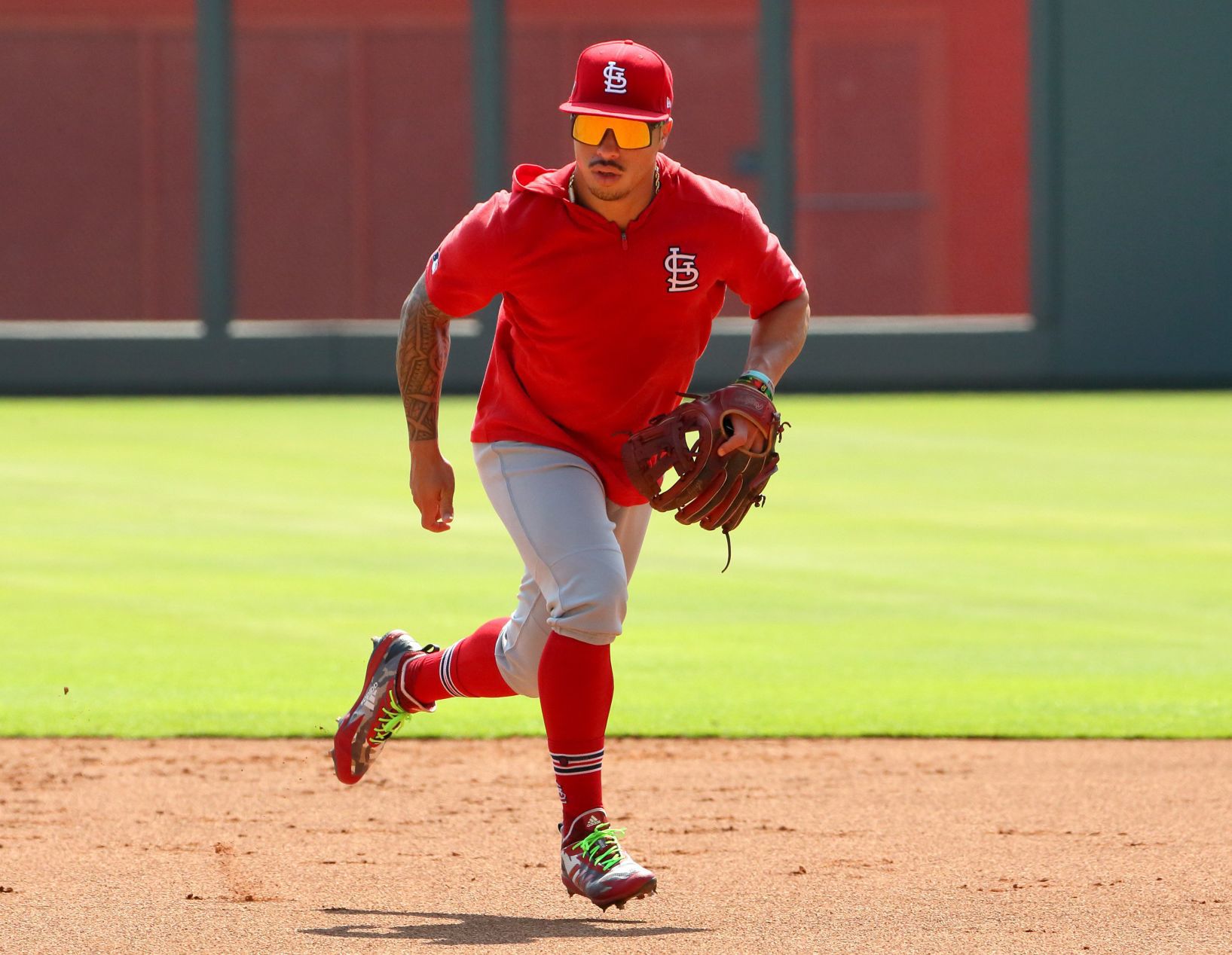 St. Louis Cardinals practice before Game 1 of NLDS in Atlanta